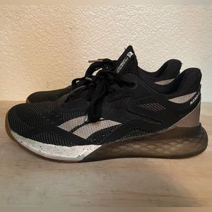 Reebok nano x black & gold size 7.5